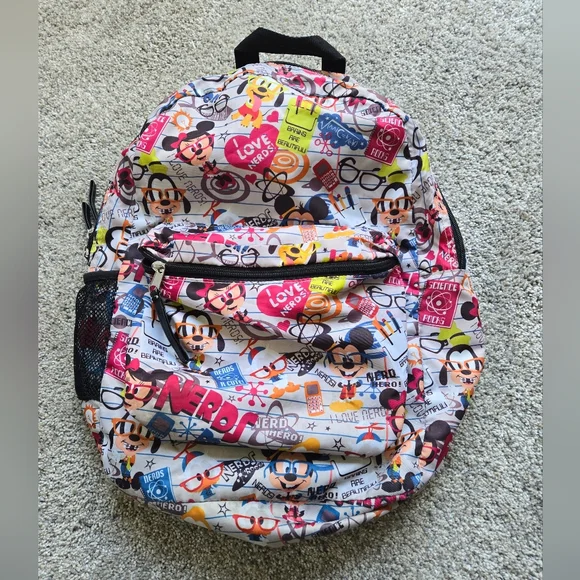 Disney | Bags | Disney Parks I Love Nerds Backpack | Poshmark display picture 1
